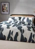 Hoem Meta Abstract Cotton Rich Duvet Cover Set Blue - Single Image 1