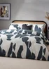 Hoem Meta Abstract Cotton Rich Duvet Cover Set Blue - Single Image 2