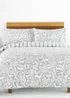 furn. Skandi Woodland Floral Brushed Cotton Duvet Cover Set Grey - Single Image 1