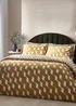 Hoem Zabine Abstract Cotton Rich Duvet Cover Set Honey - Double Image 1