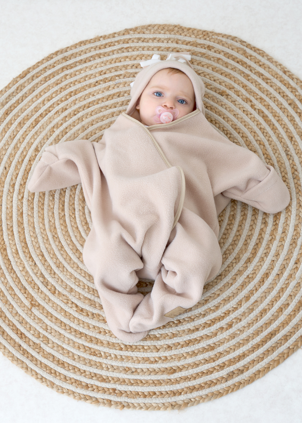 Clair de Lune Star Fleece Baby Wrap Blanket 6-12 Months - Age 6 - 12 Months Image 1