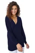 Roman Navy V-Neck Stretch Jumper - Size 16 Image 1