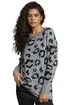 Roman Grey Jacquard Animal Print Jumper - Size 14 Image 1