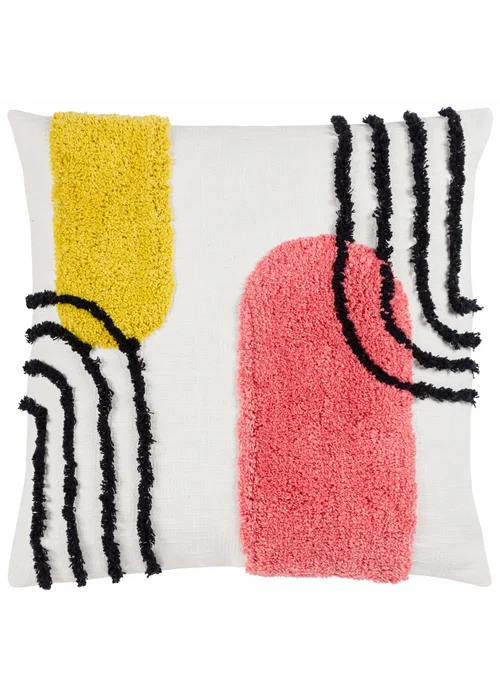 Heya Home Elmer Tufted Filled Cushion (45cm x 45cm x 8cm) - One Size Image 1