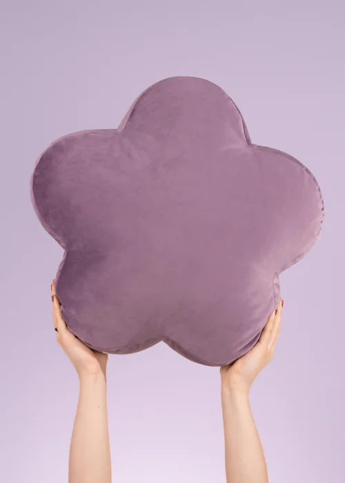 Heya Home Flower Velvet Ready Filled Cushion (One Size) - One Size Image 4