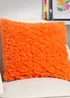 Heya Home Fluff Ball Faux Fur Filled Cushion (45cm x 45cm x 8cm) Orange Fever - One Size Image 1