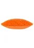 Heya Home Fluff Ball Faux Fur Filled Cushion (45cm x 45cm x 8cm) Orange Fever - One Size Image 4