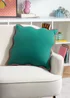 Heya Home Wiggle Velvet Piped Ready Filled Cushion (45cm x 45cm x 8cm) Green/Pink - One Size Image 4