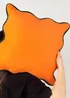 Heya Home Wiggle Velvet Piped Ready Filled Cushion (45cm x 45cm x 8cm) Orange/Green - One Size Image 5
