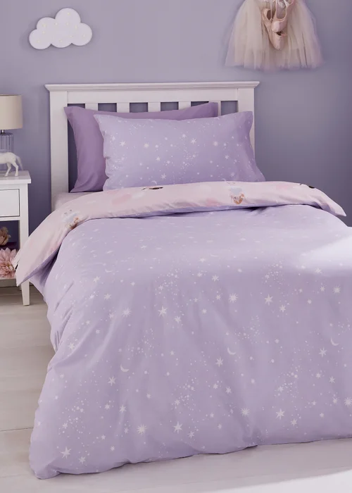 Catherine Lansfield Dancing Fairies Reversible Duvet Cover Set - Junior Image 2