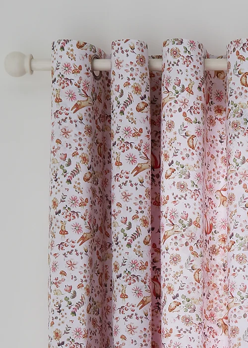 Catherine Lansfield Enchanted Butterfly Fully Reversible Eyelet Curtains - 66W X 72D (168x183cm) Image 3