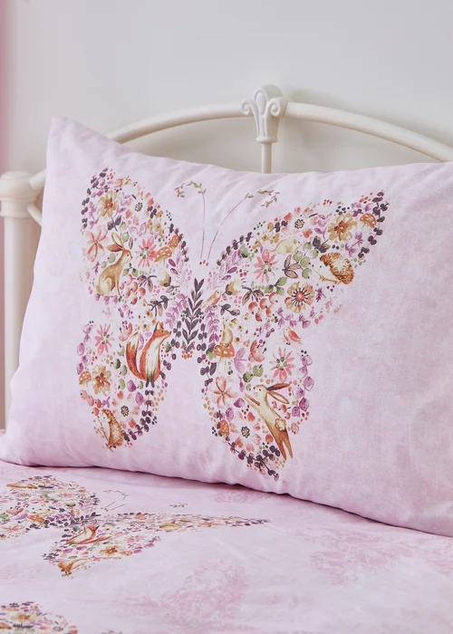 Catherine Lansfield Enchanted Butterfly Reversible Duvet Set - Single Image 3