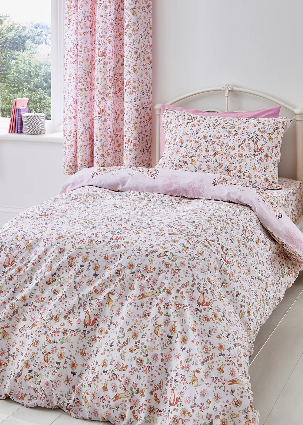 Catherine Lansfield Enchanted Butterfly Reversible Duvet Set - Single Image 2