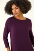 Roman Purple A-Line Pocket Detail Stretch Swing Dress - 20 Image 4