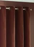 Yard Heavy Chenille Velvet Eyelet Curtains - 46W X 54D (117x137cm) Image 3