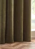 Yard Heavy Chenille Velvet Eyelet Curtains Olive - ZAC Image 4