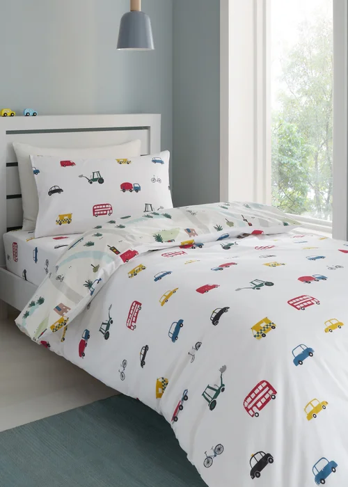 Bianca Fine Linens Transport Cotton Duvet Cover Set - Junior Image 2
