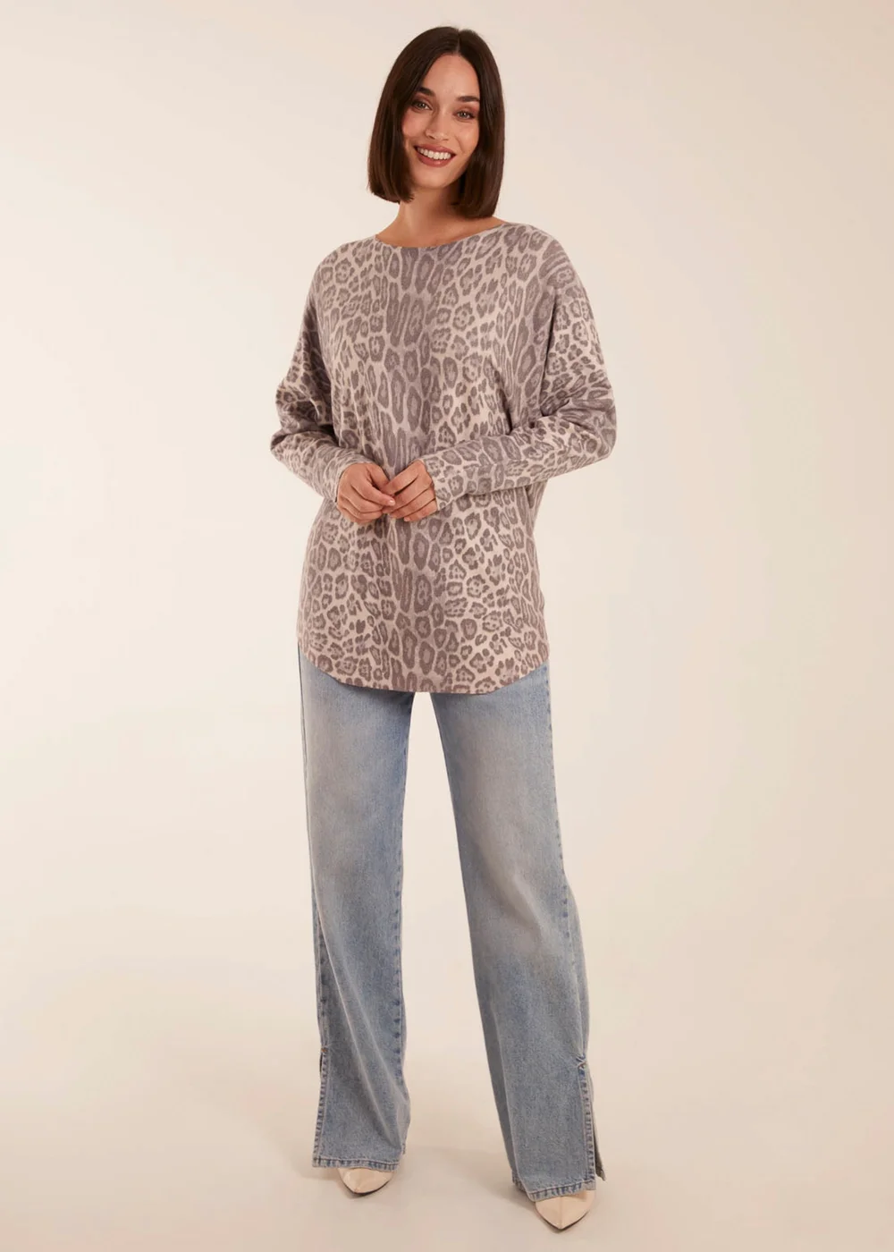 Blue Vanilla Leopard Print Jumper - M/L Image 3