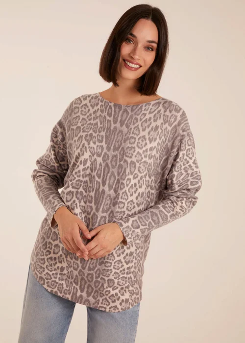 Blue Vanilla Leopard Print Jumper - M/L Image 1