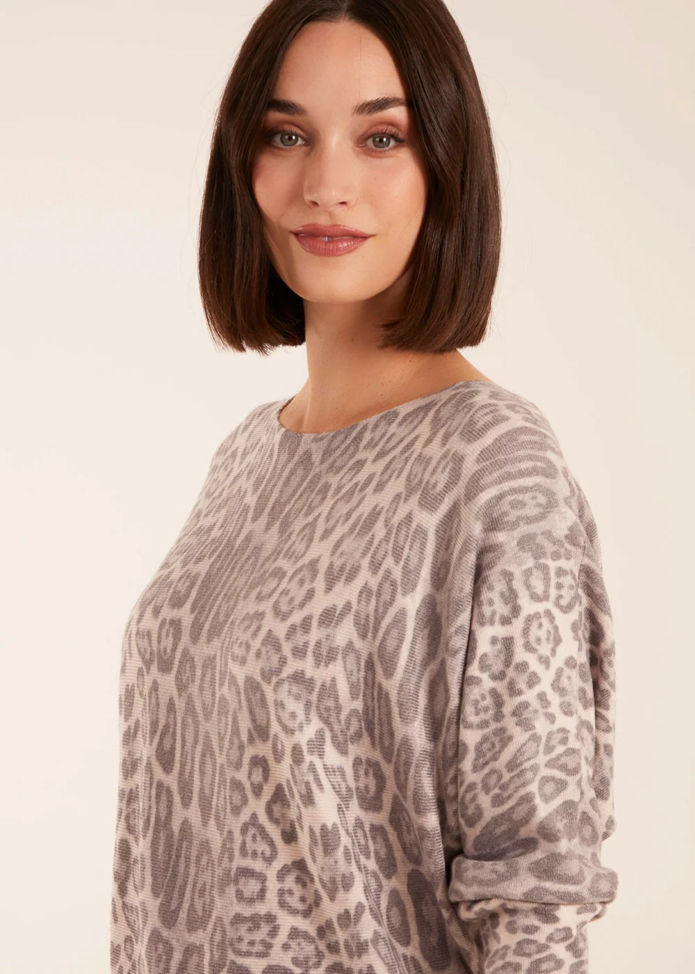 Blue Vanilla Leopard Print Jumper - M/L Image 2