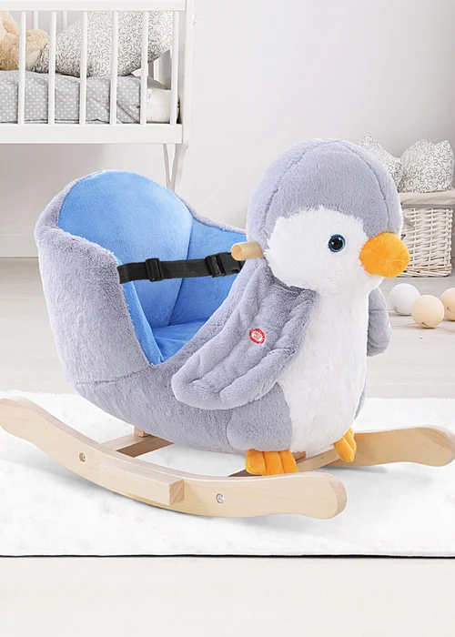 HOMCOM Baby Penguin Plush Musical Toy - One Size Image 2