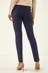 Roman Navy Full Length Elastic Waist Stretch Trousers - 10 Image 3