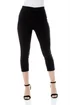 Roman Black Cropped Stretch Trouser Capri Leggings 3/4 Pedal Pushers - 14 Image 1