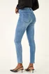 Roman Bright Blue 31'' Denim Stretch Jegging - 20 Image 4