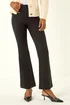 Roman Black Full Length Bootcut Elastic Waist Trouser - 20 Image 4