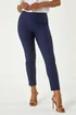 Roman Petite Navy Full Length Stretch Trousers - 16 Image 1