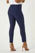 Roman Petite Navy Full Length Stretch Trousers - 16 Image 4