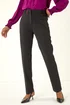 Roman Black Long Straight Leg Stretch Trouser - 12 Image 4