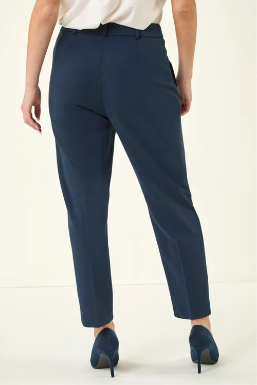 Roman Navy Short Straight Leg Stretch Trouser - 16 Image 3