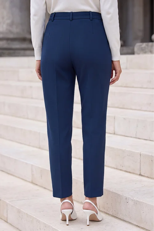 Roman Navy Short Straight Leg Stretch Trouser - 16 Image 3