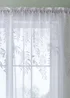 Catherine Lansfield Wisteria Floral Slot Top Voile Curtain Panel - 55W X 48D (140x122cm) Image 2