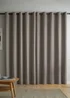 Catherine Lansfield Wilson Velvet Blackout Thermal Eyelet Curtains Grey - 90W X 90D (228x228cm Image 2