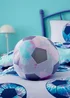 Catherine Lansfield Kids Tie Dye Football 3D Shaped Cushion Lilac - One Size Image 2
