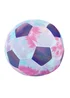 Catherine Lansfield Kids Tie Dye Football 3D Shaped Cushion Lilac - One Size Image 1