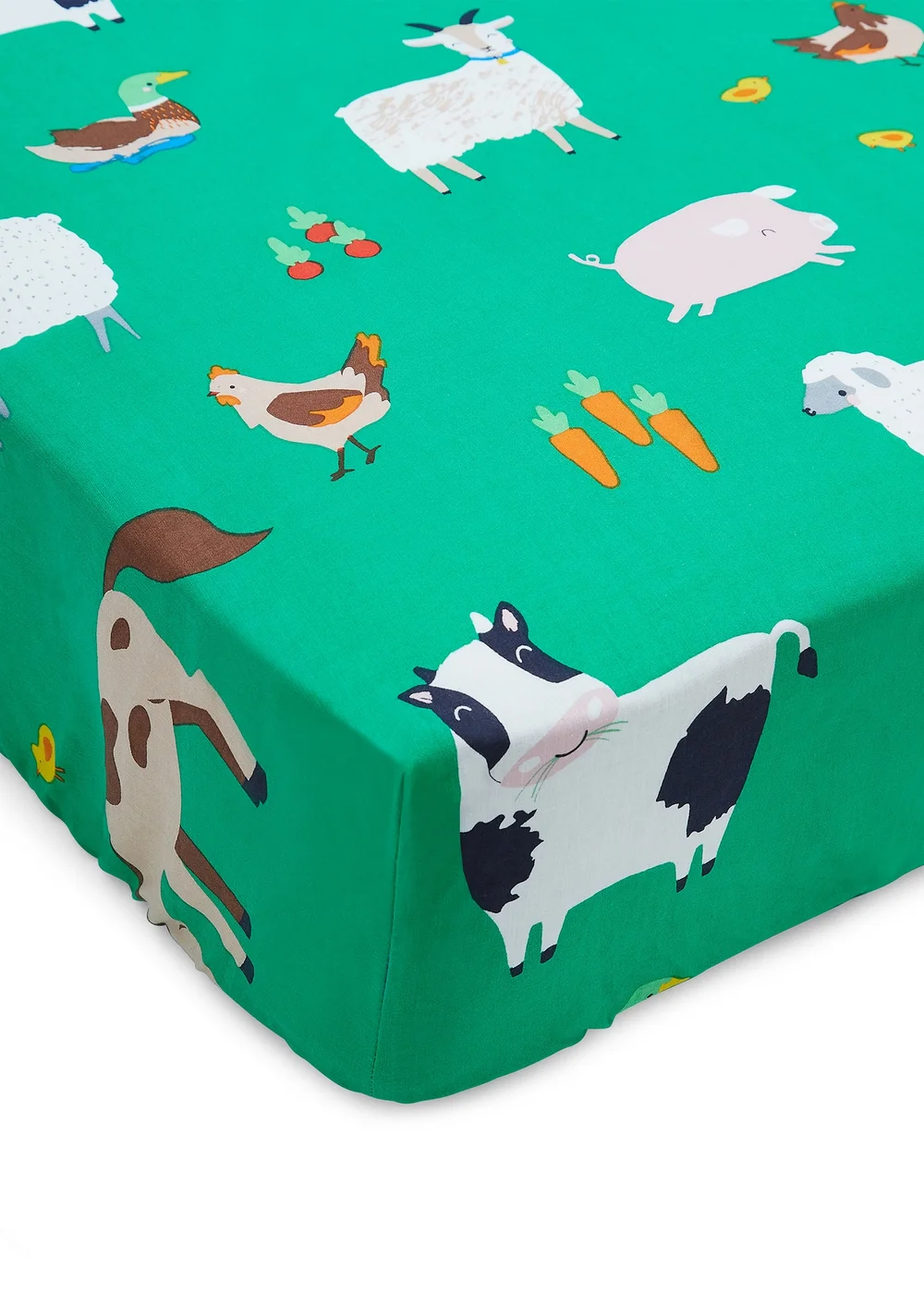 Catherine Lansfield Kids Farmyard Animals Fitted Sheet - Junior Image 2