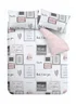 Catherine Lansfield Sleep Dreams Reversible Duvet Cover Set Blush Pink - Single Image 5