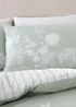 Catherine Lansfield Meadowsweet Floral Reversible Duvet Cover Set Green - Single Image 2