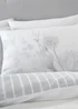 Catherine Lansfield Meadowsweet Floral Reversible Duvet Cover Set White Grey - Single Image 2