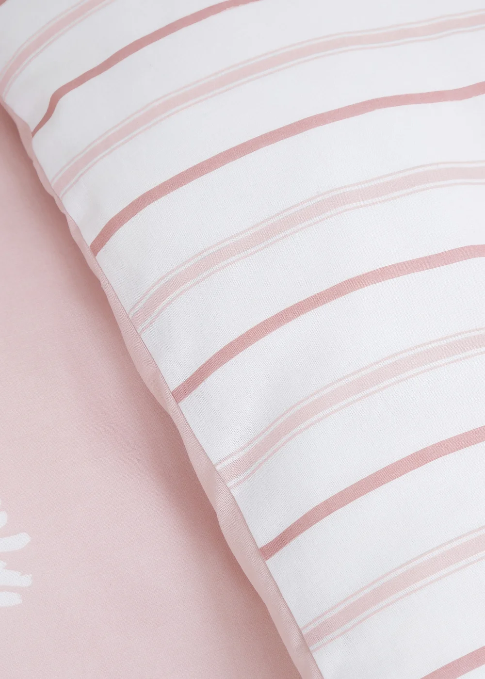Catherine Lansfield Meadowsweet Floral Reversible Duvet Cover Set Blush Pink - Single Image 3
