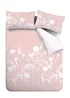 Catherine Lansfield Meadowsweet Floral Reversible Duvet Cover Set Blush Pink - Single Image 5