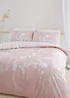 Catherine Lansfield Meadowsweet Floral Reversible Duvet Cover Set Blush Pink - Single Image 1