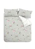 Catherine Lansfield Songbird Reversible Duvet Cover Set Sage Green - Single Image 5