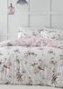 Catherine Lansfield Songbird Reversible Duvet Cover Set Pink - Single Image 1