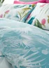 Catherine Lansfield Aruba Tropical Floral Reversible Duvet Cover Set Green - Single Image 4