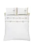 Catherine Lansfield Milo Bow Duvet Cover Set Natural - Single Image 5