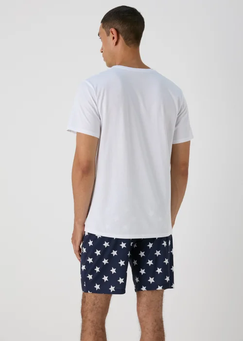 White Best Dad Ever Pyjama Short Set - Extra small Image 2